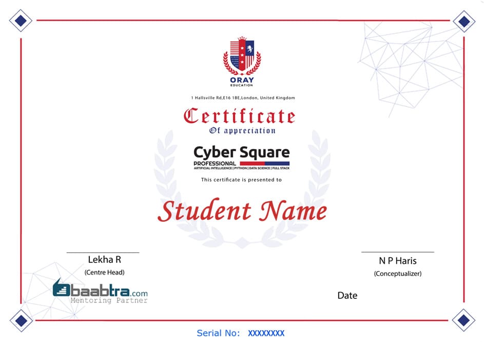Cyber Square Pro course certification